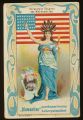 Arms, Flags and Types of Nations trade card Diamantine USA
