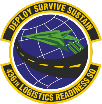 Coat of arms (crest) of the 436th Logistics Readiness Squadron, US Air Force