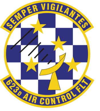 Coat of arms (crest) of the 623rd Air Control Flight, US Air Force
