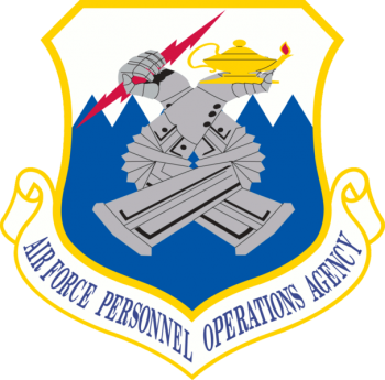 Coat of arms (crest) of the Air Force Personnel Operations Agency, US Air Force