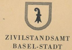 Wappen von Basel/Arms of Basel