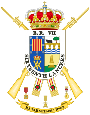Infantry Regiment Arapiles No 62, Spanish Army.png