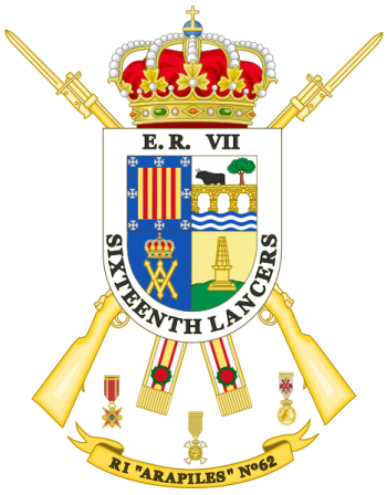 Coat of arms (crest) of the Infantry Regiment Arapiles No 62, Spanish Army