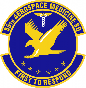 Coat of arms (crest) of the 35th Aerospace Medicine Squadron, US Air Force