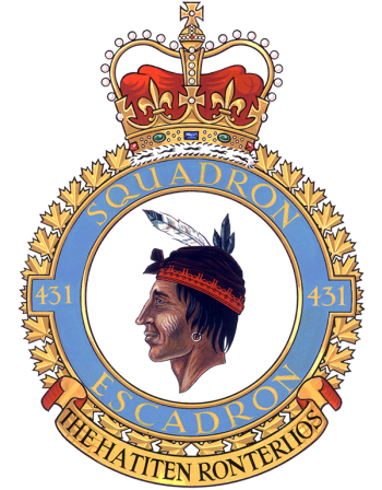 Coat of arms (crest) of the No 431 Squadron, Royal Canadian Air Force