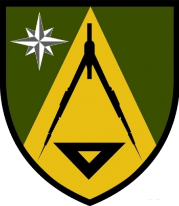 Coat of arms (crest) of 22nd Military Cartographic Part, Ukraine