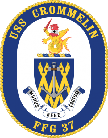 Coat of arms (crest) of the Frigate USS Crommelin (FFG-37)