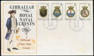 Arms (crest) of Gibraltar (stamps)