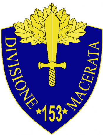 Coat of arms (crest) of the 153rd Infantry Division Macerata, Italian Army
