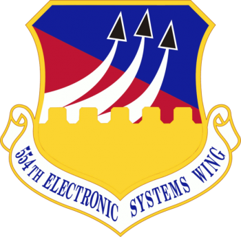 Coat of arms (crest) of the 554th Electronic Systems Wing, US Air Force