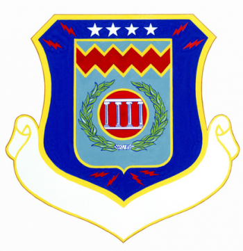 Coat of arms (crest) of the 55th Combat Support Group, US Air Force