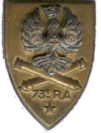 Coat of arms (crest) of the 73rd Artillery Regiment, French Army