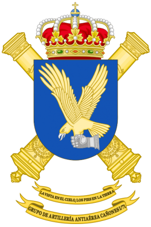 Air Defence Canon Artillery Group I-71, Spanish Army.png
