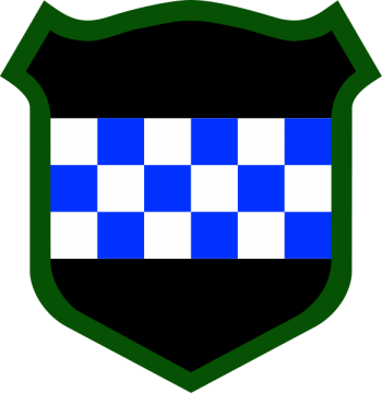Coat of arms (crest) of 99th Infantry Division Checkerboard Division (now 99th Readiness Division), US Army