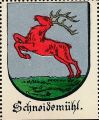 Wappen von Schneidemühl/ Arms of Schneidemühl