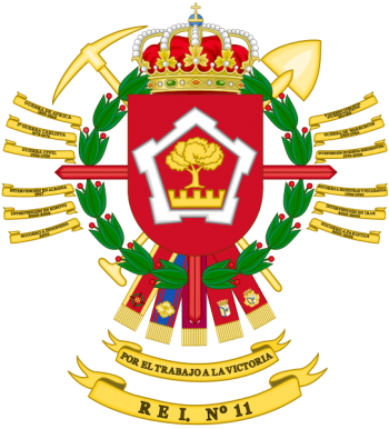Coat of arms (crest) of the Specialist Engineer Regiment No 11, Spanish Army