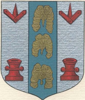 Arms (crest) of Surgeons, Pharmacists and Wigmakers in La Roche-Bernard