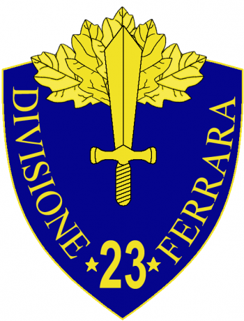 Coat of arms (crest) of the 23rd Infantry Division Ferrara, Italian Army