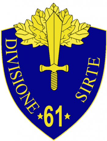 Coat of arms (crest) of the 61st Infantry Division Sirte, Italian Army