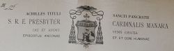 Arms (crest) of Achille Manara