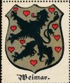 Wappen von Weimar/ Arms of Weimar