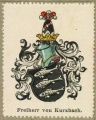 Wappen Freiherr von Kurzbach nr. 896 Freiherr von Kurzbach
