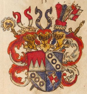 Wappen von Julius Echter von Mespelbrunn/Coat of arms (crest) of Julius Echter von Mespelbrunn