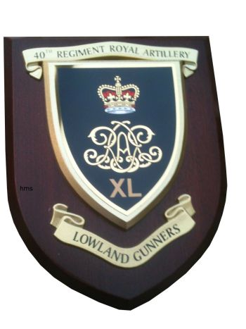 Coat of arms (crest) of the 40 Field Regiment, RA, British Army