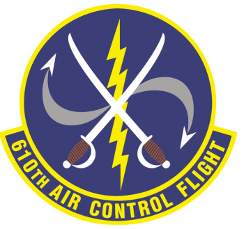 Coat of arms (crest) of the 610th Air Control Control Flight, US Air Force