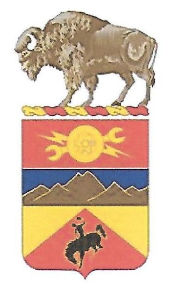 Coat of arms (crest) of 960th Support Battalion, Wyoming Army National Guard