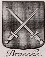 Wapen van Broecke/Arms (crest) of Broecke