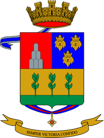Coat of arms (crest) of the 121st Infantry Regiment Macerata, Italian Army