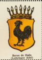 Wappen Baron de Haën nr. 3116 Baron de Haën