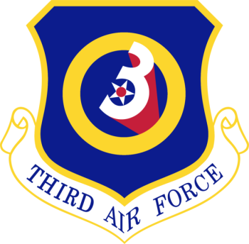 Coat of arms (crest) of the 3rd Air Force, US Air Force