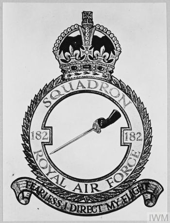 Coat of arms (crest) of the No 182 Squadron, Royal Air Force