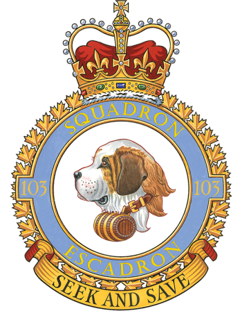 Coat of arms (crest) of the No 103 Squadron, Royal Canadian Air Force