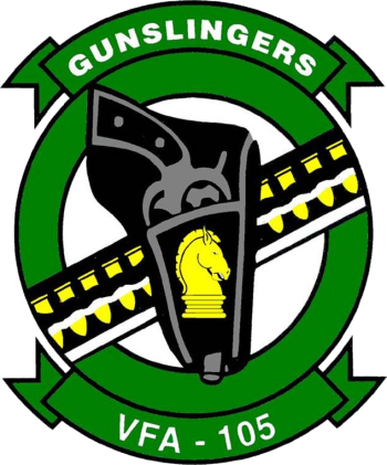Coat of arms (crest) of the VFA-105 Gunslingers, US Navy