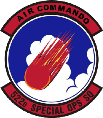 Coat of arms (crest) of the 522nd Special Operations Squadron, US Air Force
