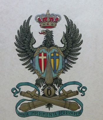 Coat of arms (crest) of the 6th Army Corps Artillery Regiment, Royal Italian Army