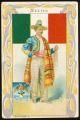 Arms, Flags and Folk Costume trade card