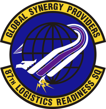 Coat of arms (crest) of the 87th Logistics Readiness Squadron, US Air Force