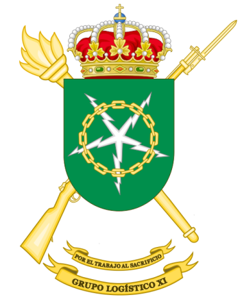 Coat of arms (crest) of the Logistics Group XI, Spanish Army