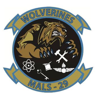 Coat of arms (crest) of the MALS-29 Wolverines, USMC