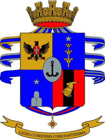 Coat of arms (crest) of 7th Infantry Regiment Cuneo, Italian Army