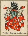 Wappen Freiherr Breiten Landenberg nr. 817 Freiherr Breiten Landenberg