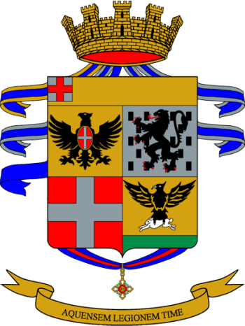 Coat of arms (crest) of 17th Volunteer Administration Regiment Acqui, Italian Army