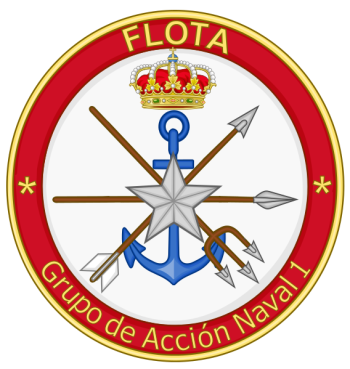 Coat of arms (crest) of the 1st Naval Action Group, Spanish Navy