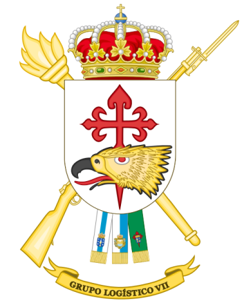 Coat of arms (crest) of the Logistics Group VII, Spanish Army