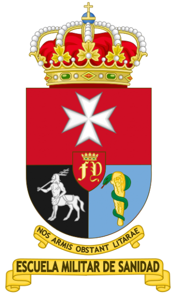 Coat of arms (crest) of the Military Medical School, Spain