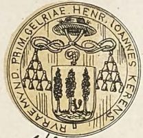 Arms (crest) of Henricus Johannes Kerens